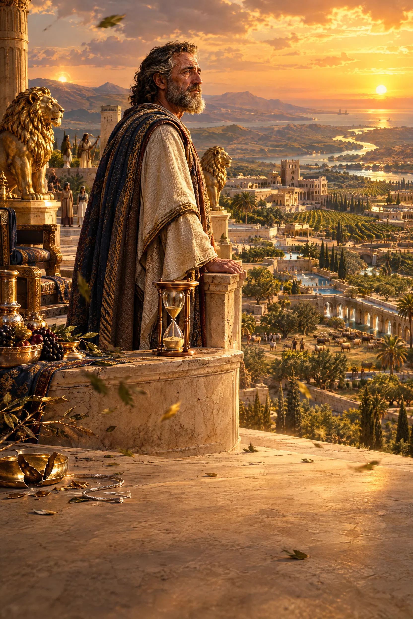 The Preacher Looks Over His Kingdom at Sunset