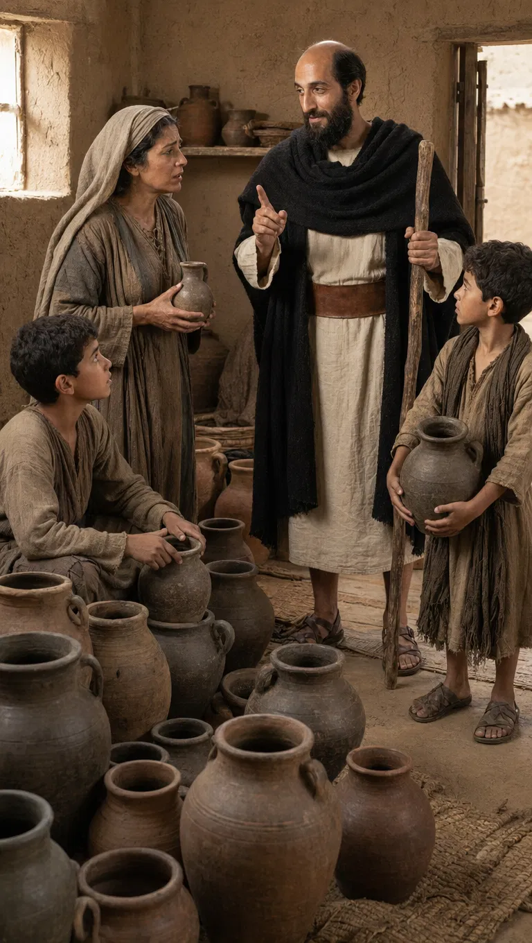 Elisha Tells the Widow to Gather Empty Vessels