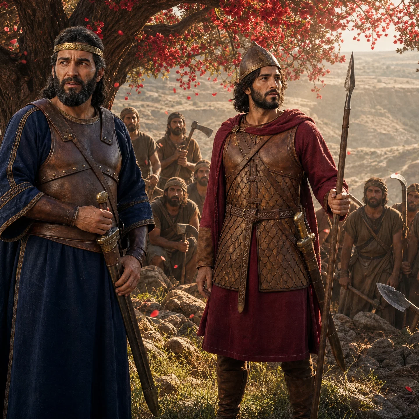 The King and His Son Amidst the Gathering