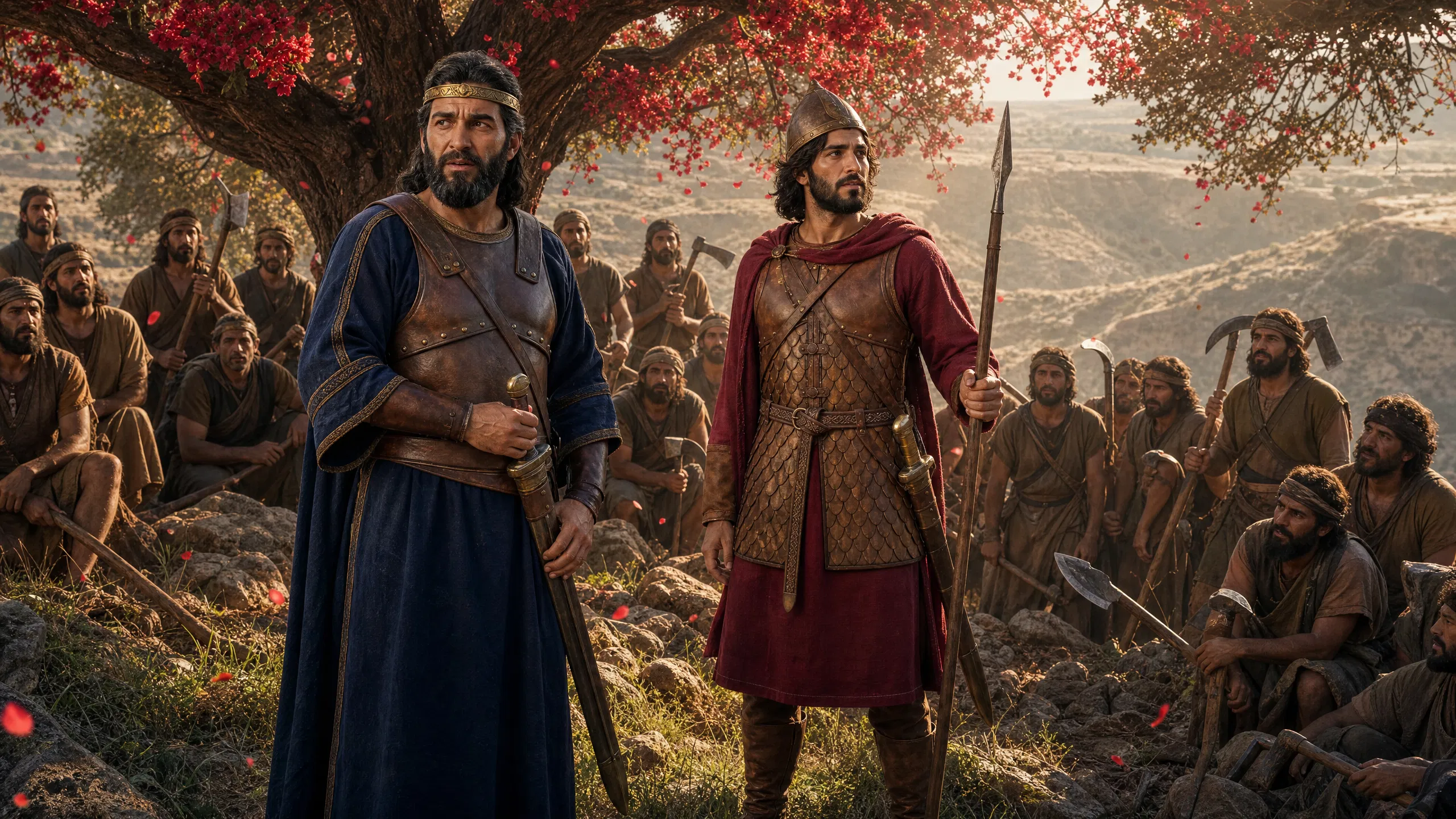 The King and His Son Amidst the Gathering