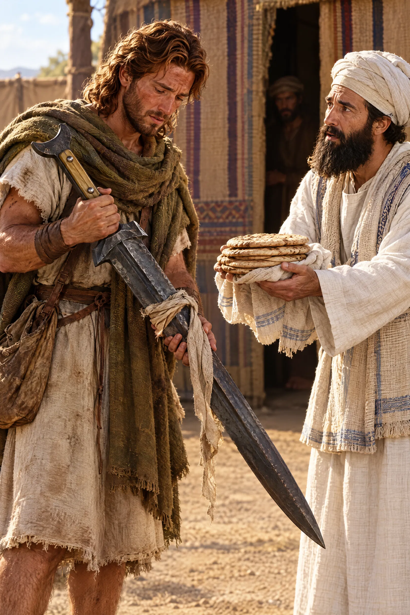 Ahimelech Gives David the Bread and Goliath's Sword