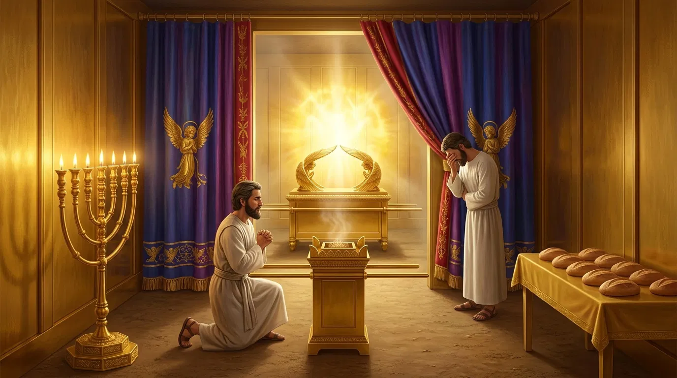 Priests in the Sanctuary Before the Ark