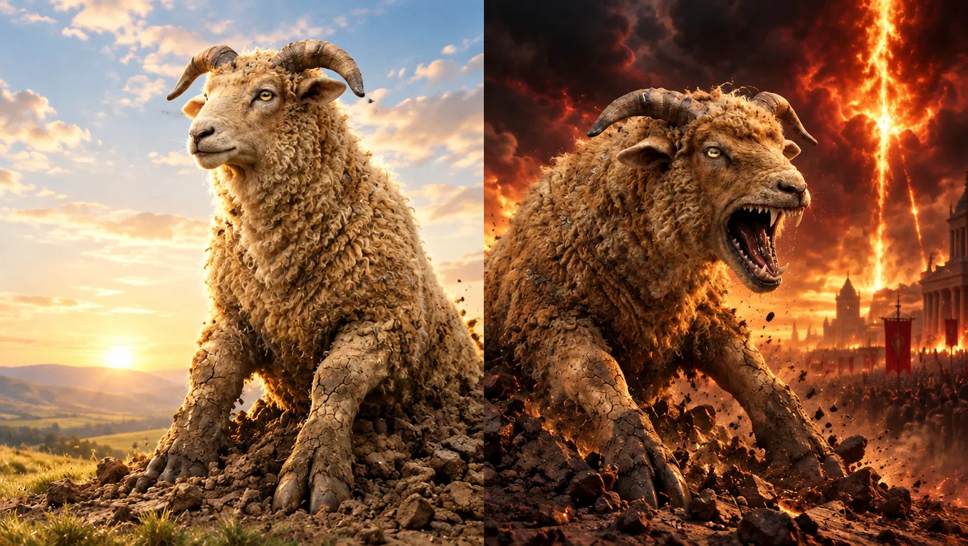 The Duality of the Lamb and Dragon