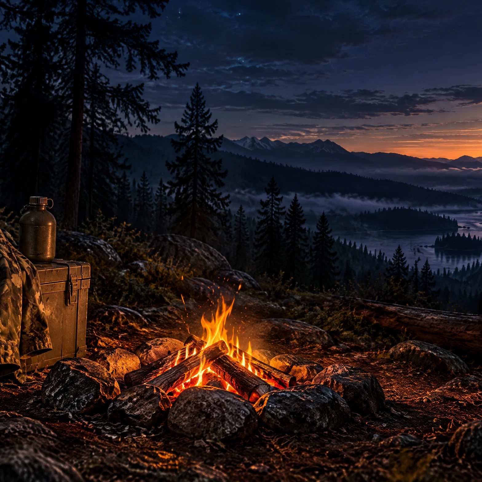 Quiet Vigil in the Deep Woods
