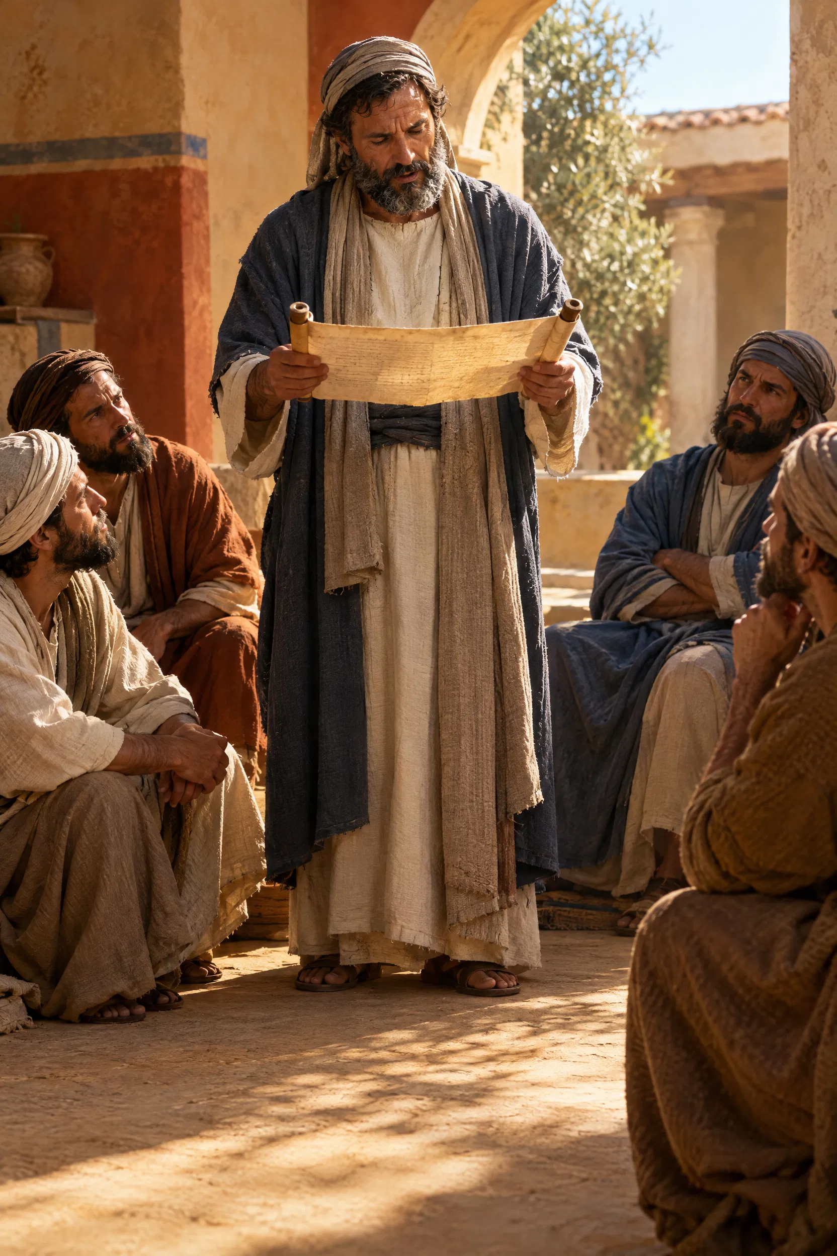 Elder Reads Paul's Letter to the Believers