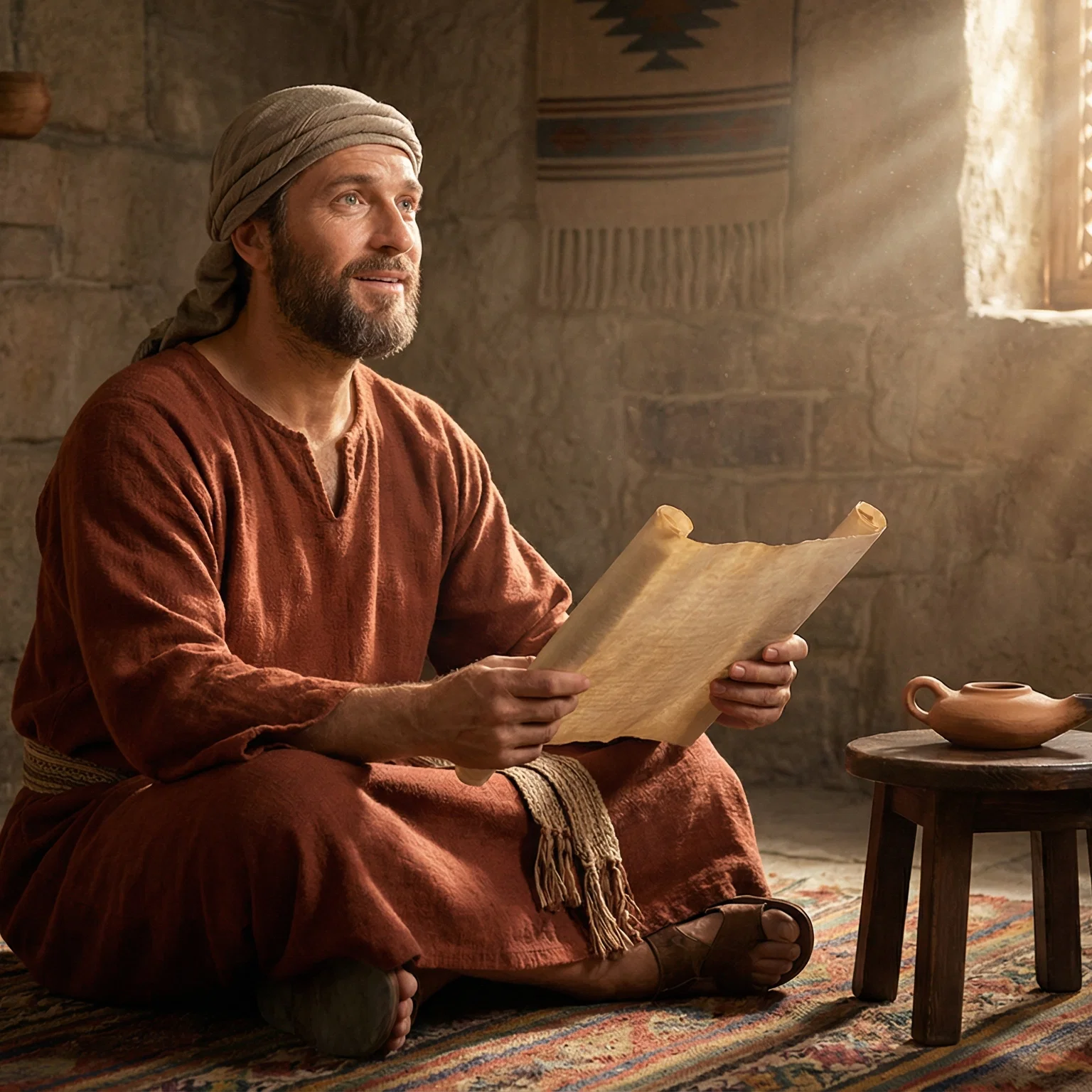 King David Contemplating Sacred Wisdom