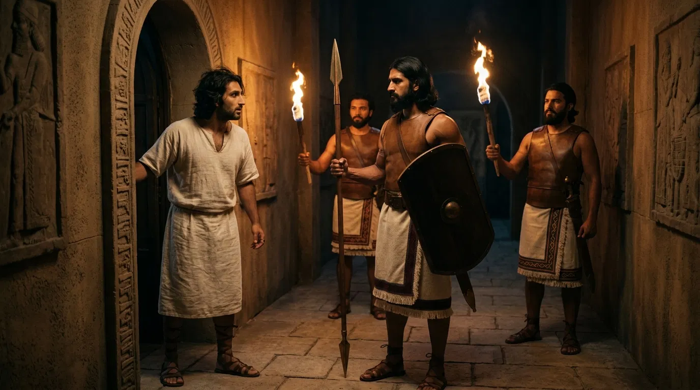 Daniel Meets the Guards at His Door