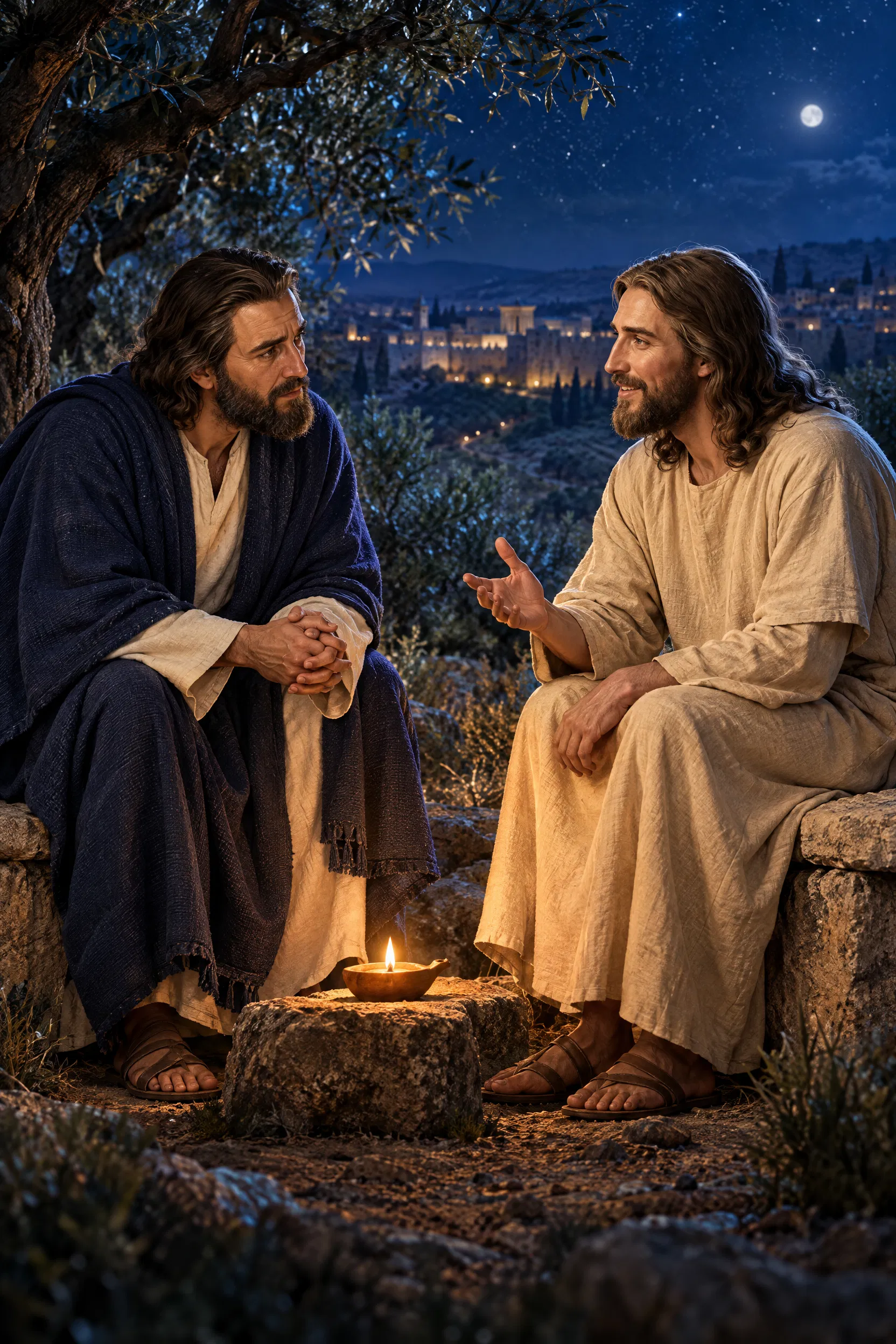 Nicodemus Visits Jesus by Night