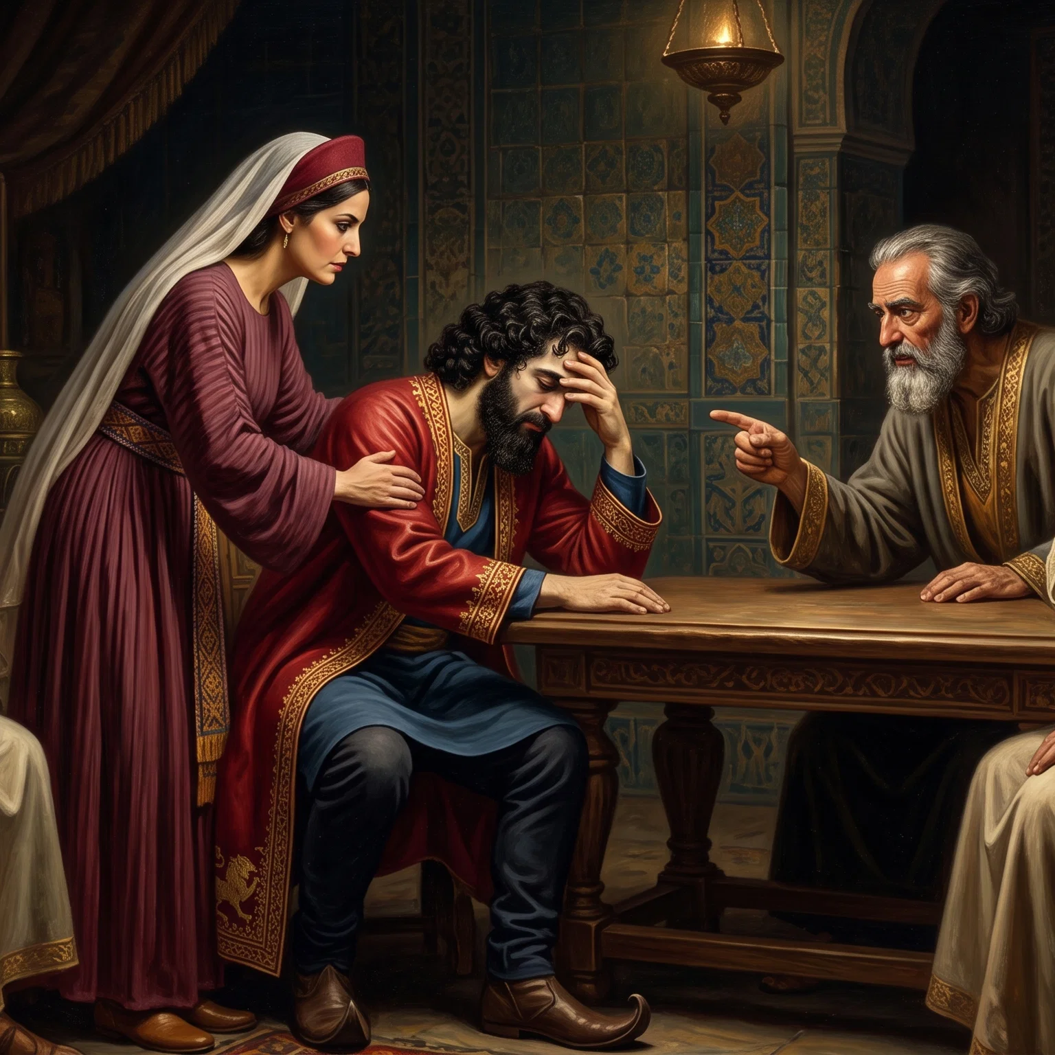 Haman's Humiliation Before The King