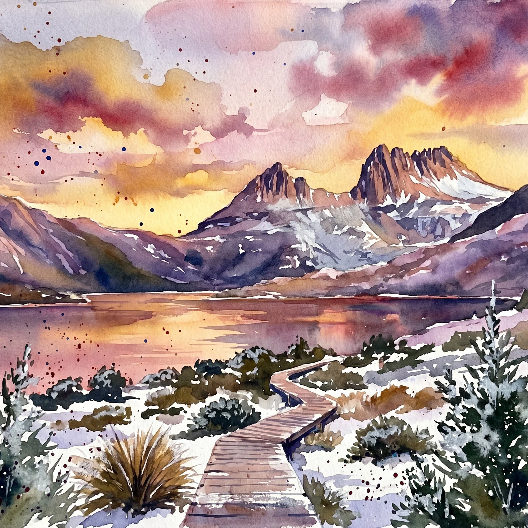 Divine Light Over Cradle Mountain