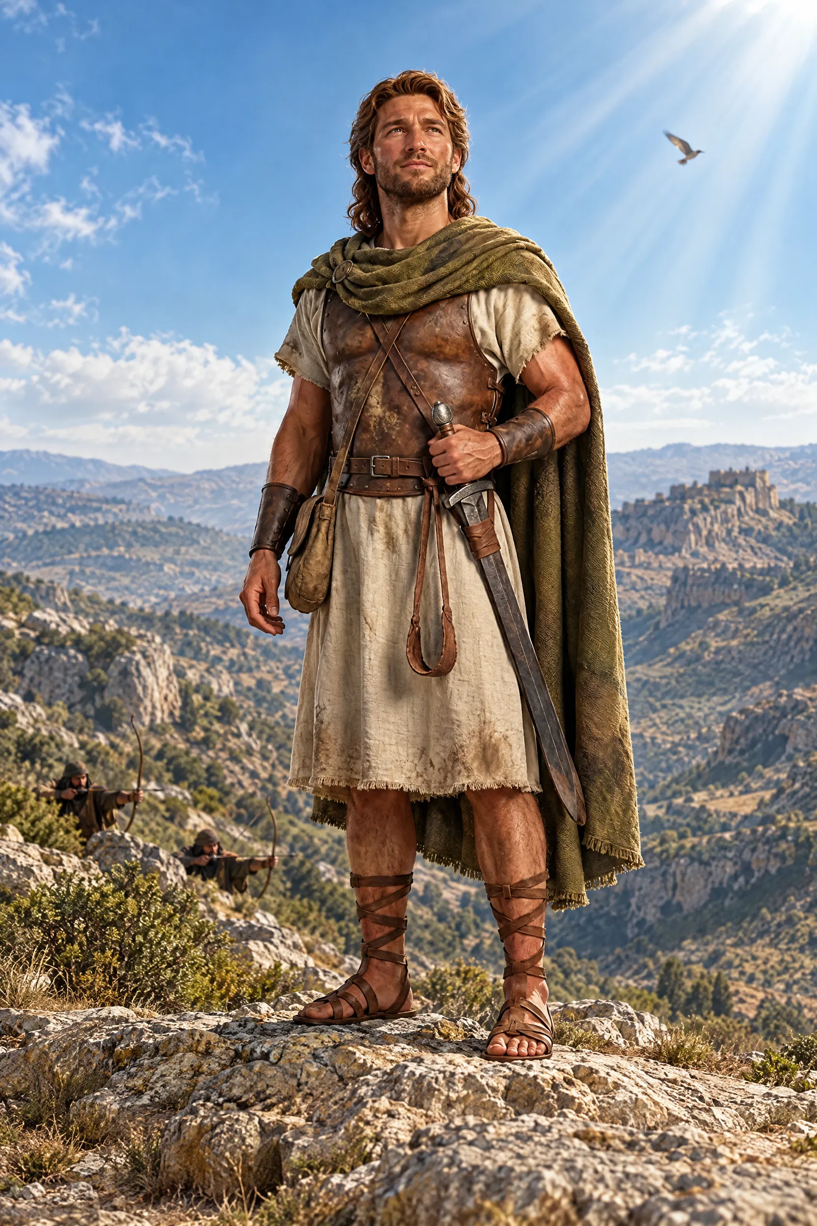 David Stands Steadfast Above Saul's Archers