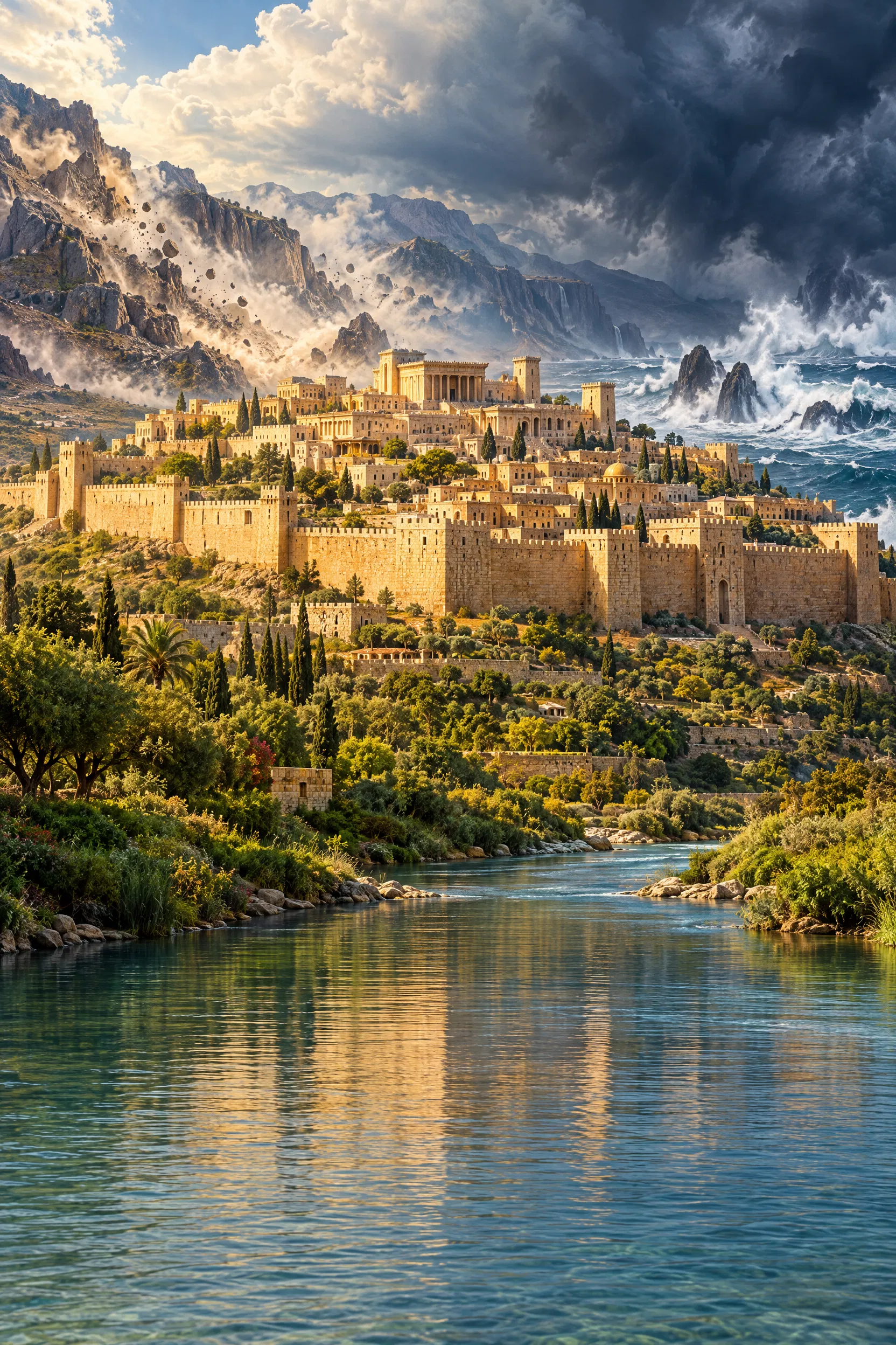 Jerusalem Secure While Mountains Fall Into the Sea