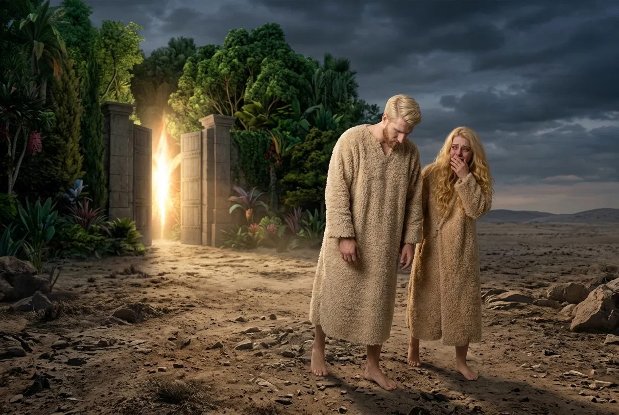 Adam and Eve Leave the Garden of Eden