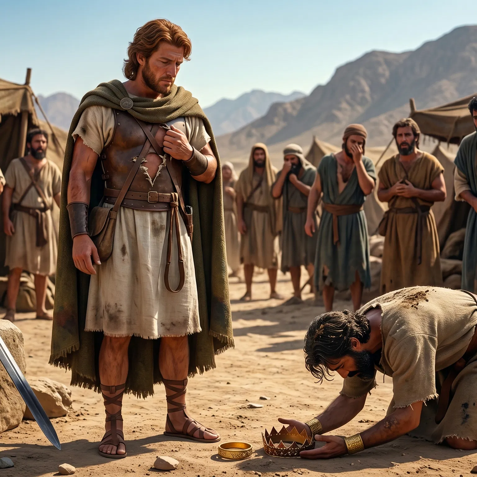 Amalekite Brings Saul's Crown to David