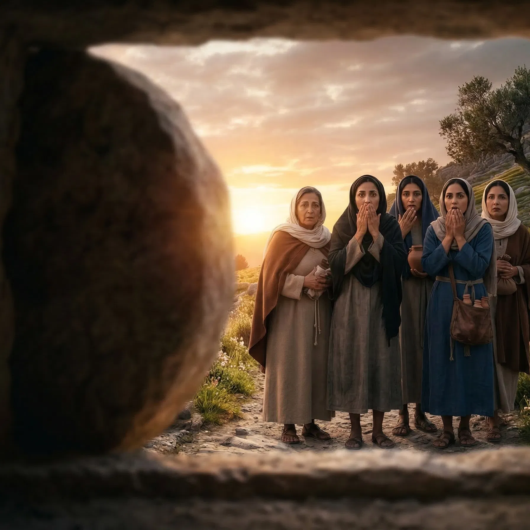 Women at the Empty Tomb at Sunrise