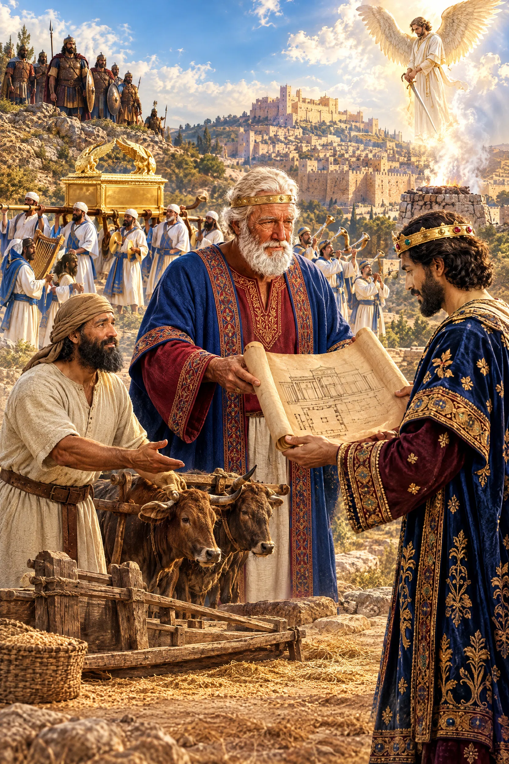 David Gives Solomon the Plans for the Temple