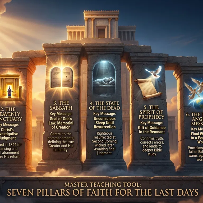 Seven Pillars of Faith Infographic With Teaching Text