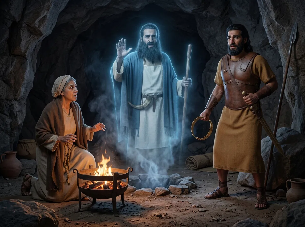 Saul Meets Samuel's Spirit at Endor
