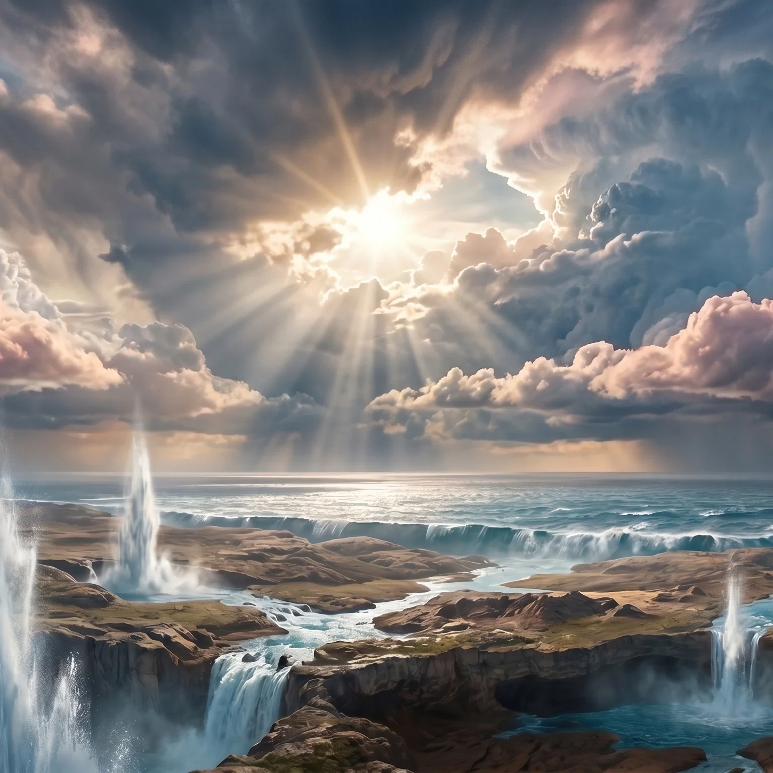 Heavenly Light Descending Upon The Earth