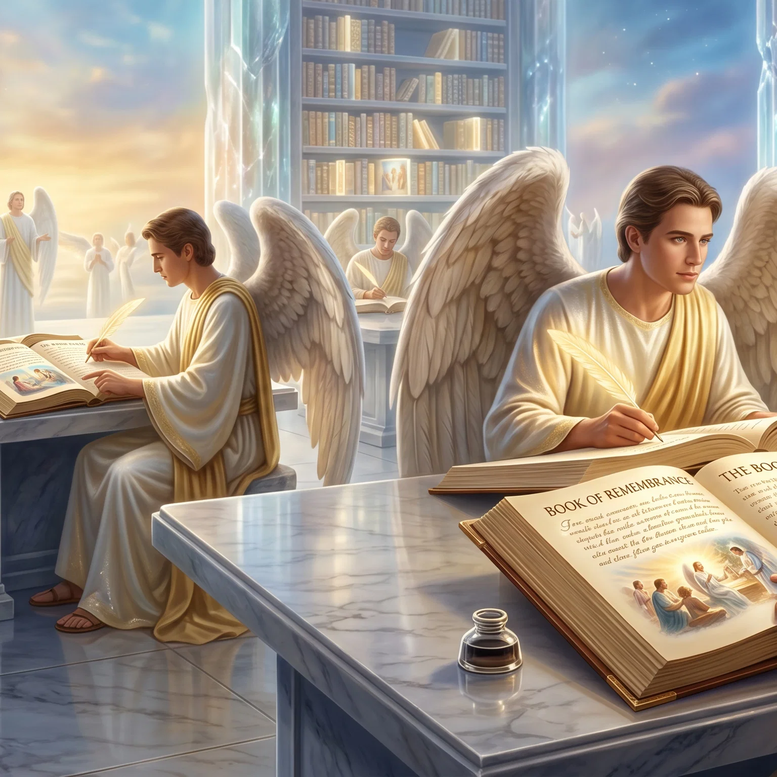 Divine Scribes of the Heavenly Record