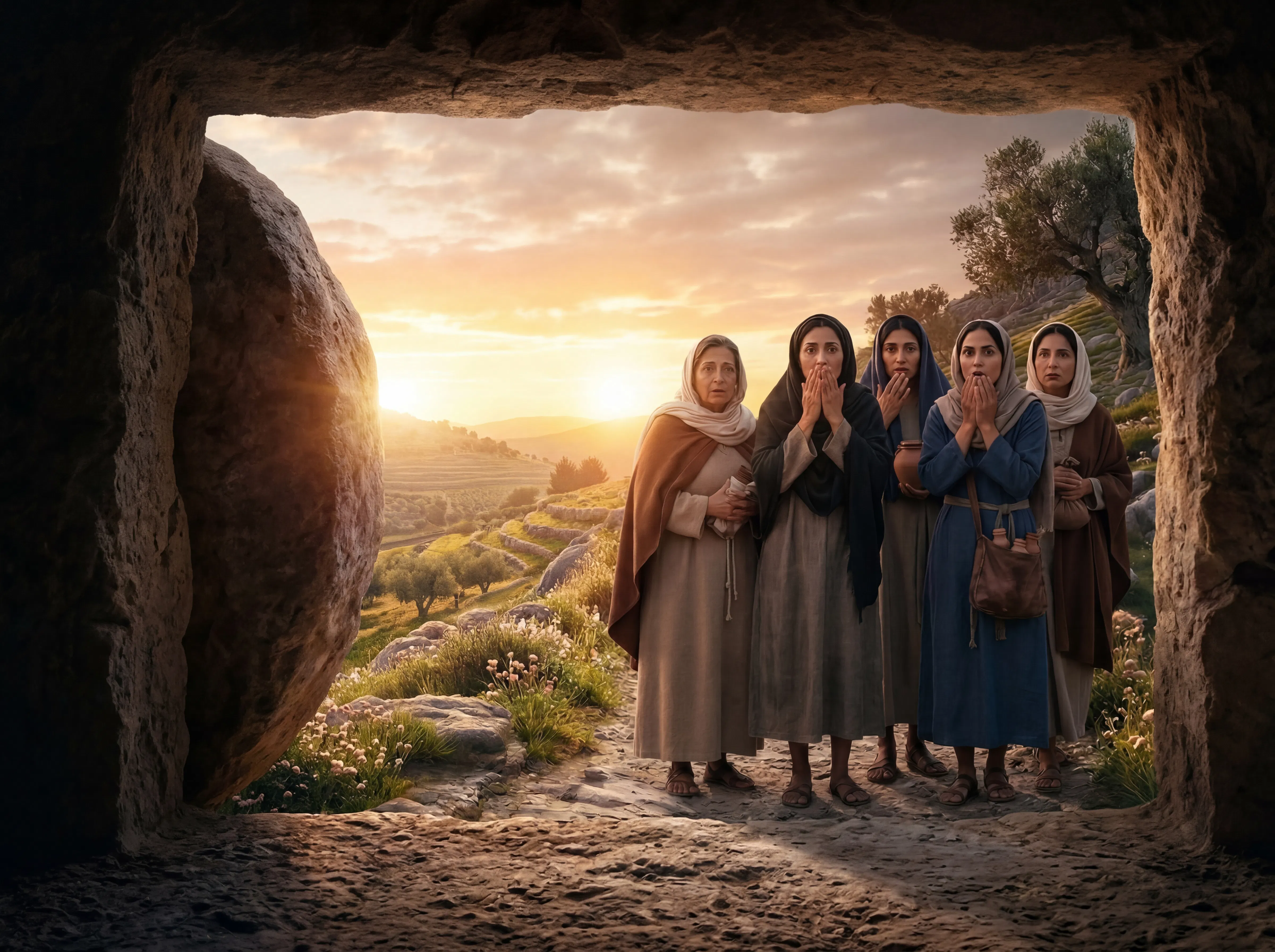 Women at the Empty Tomb Seen from Inside