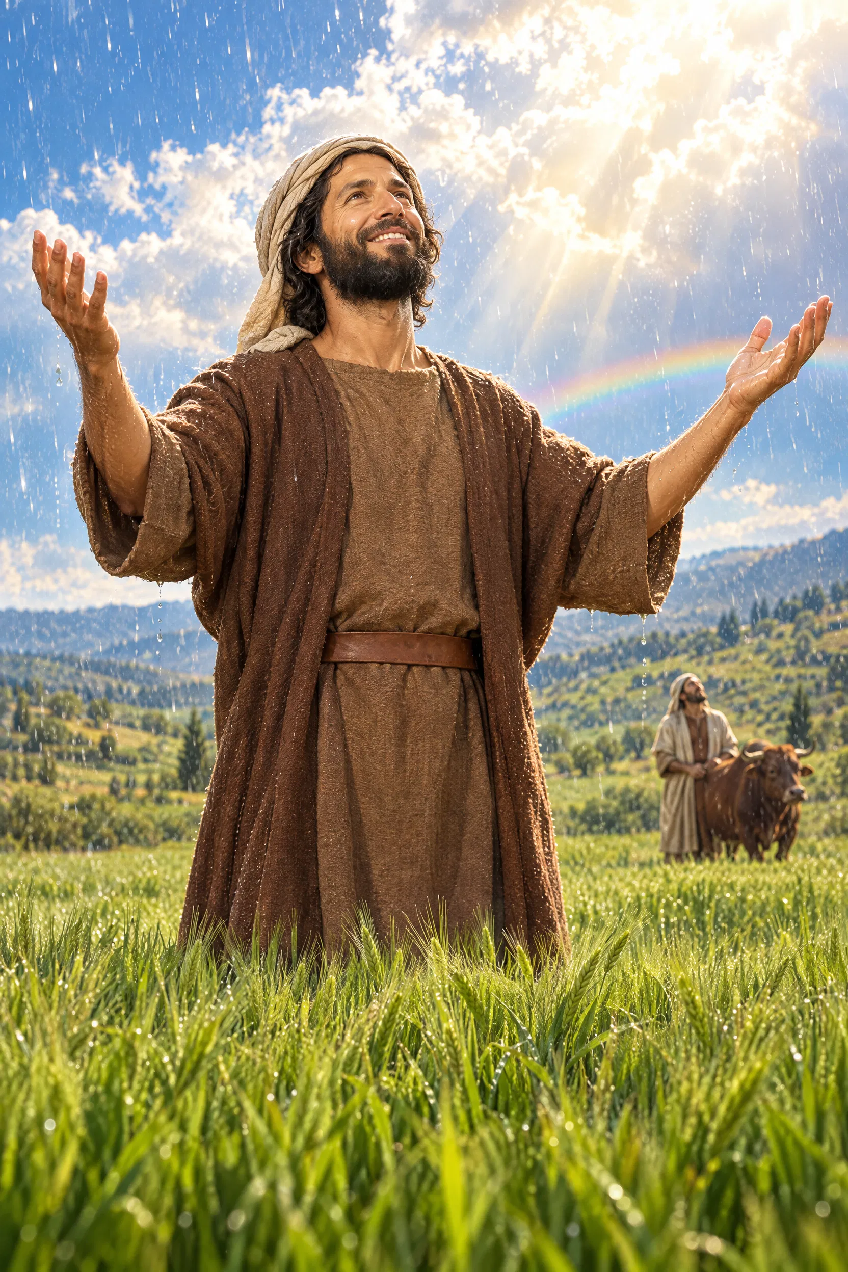 Zechariah Prays for Rain in a Barley Field