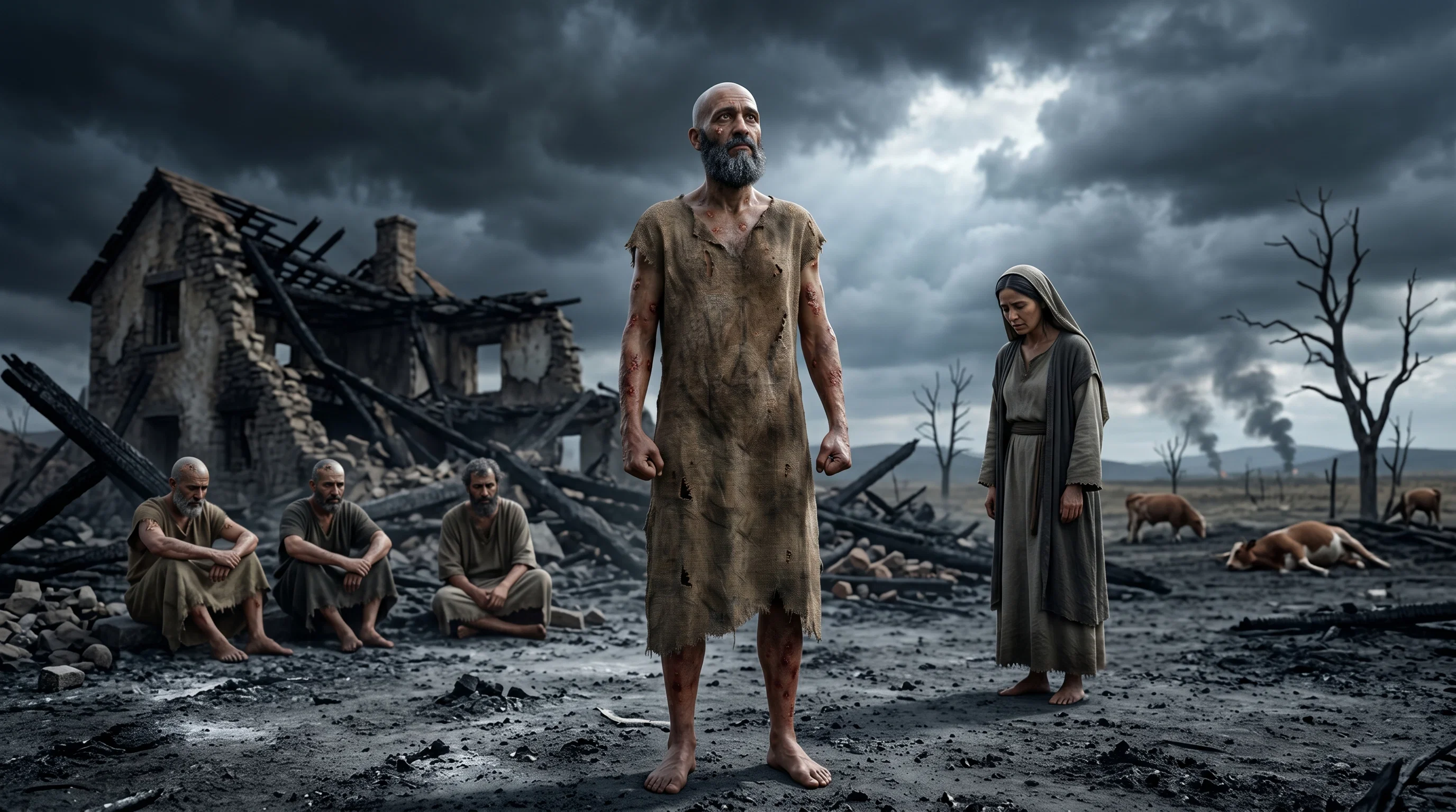 Job Standing Firm Amidst Divine Trial