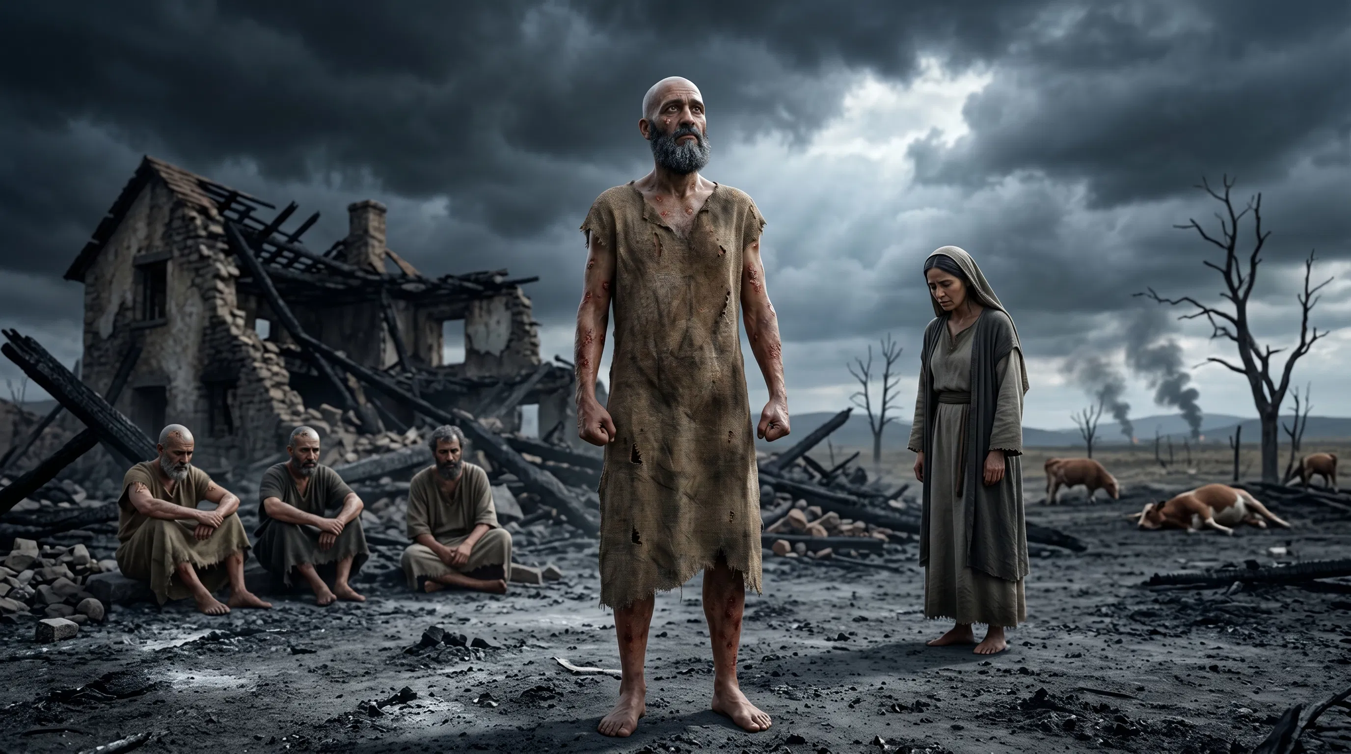 Job Standing Firm Amidst Divine Trial