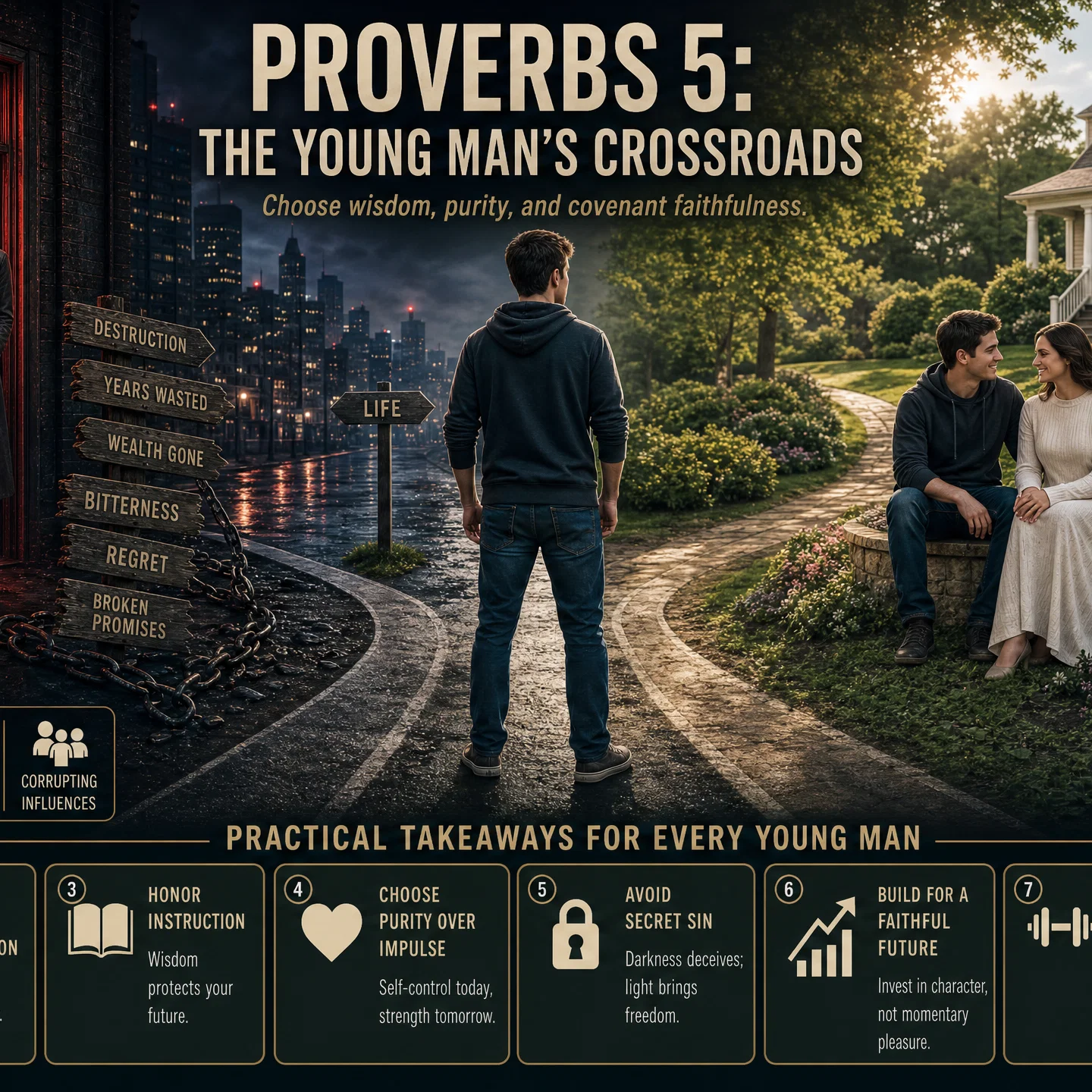 Choosing Between Paths of Wisdom and Temptation