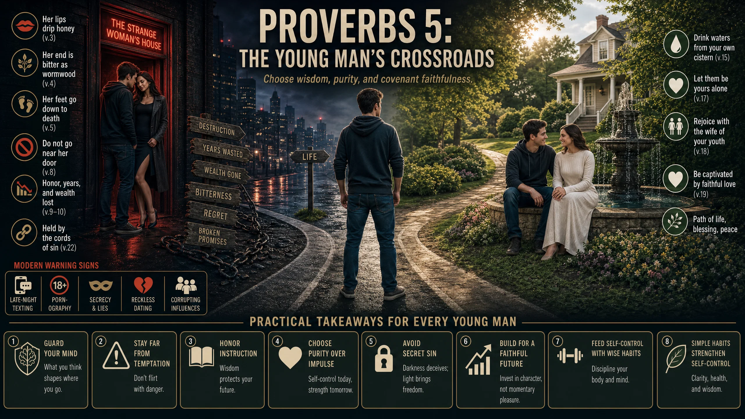 Choosing Between Paths of Wisdom and Temptation