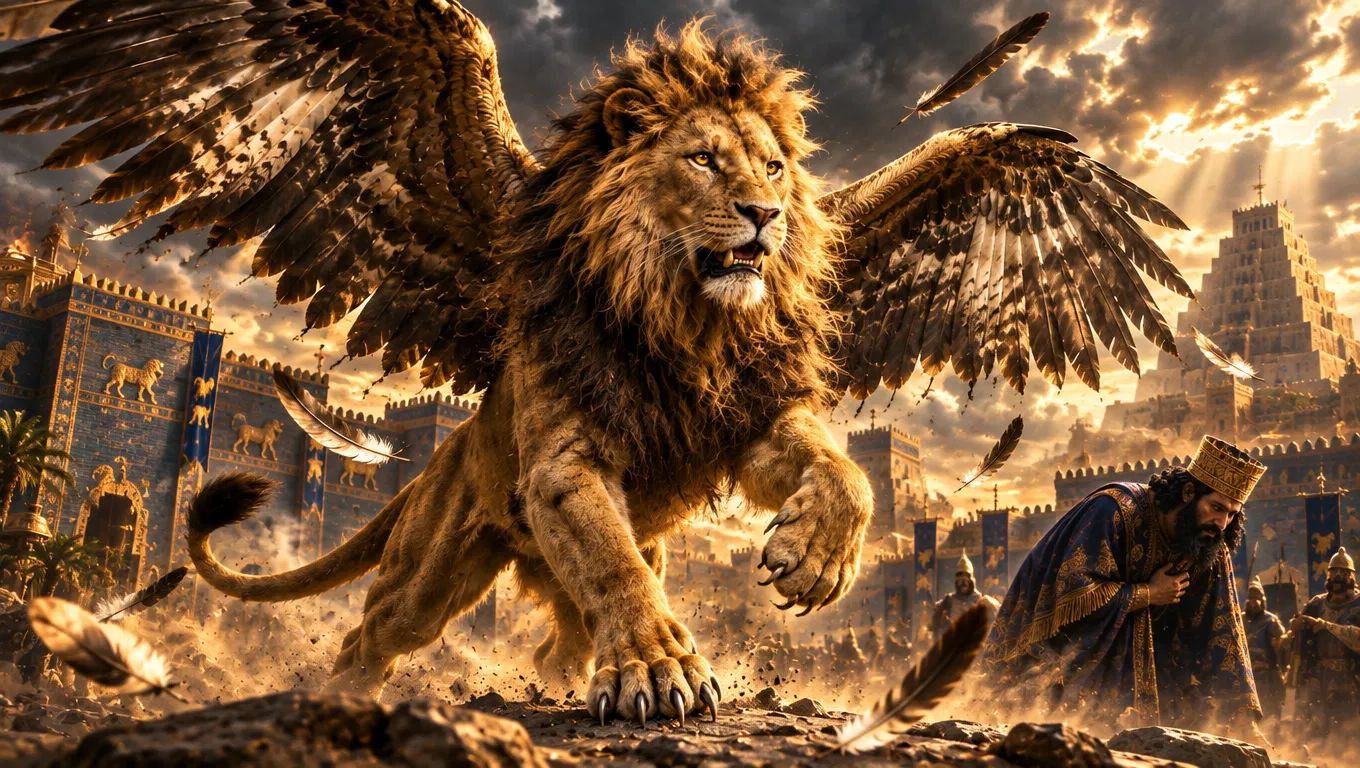 Winged Lion Before the Gates of Babylon