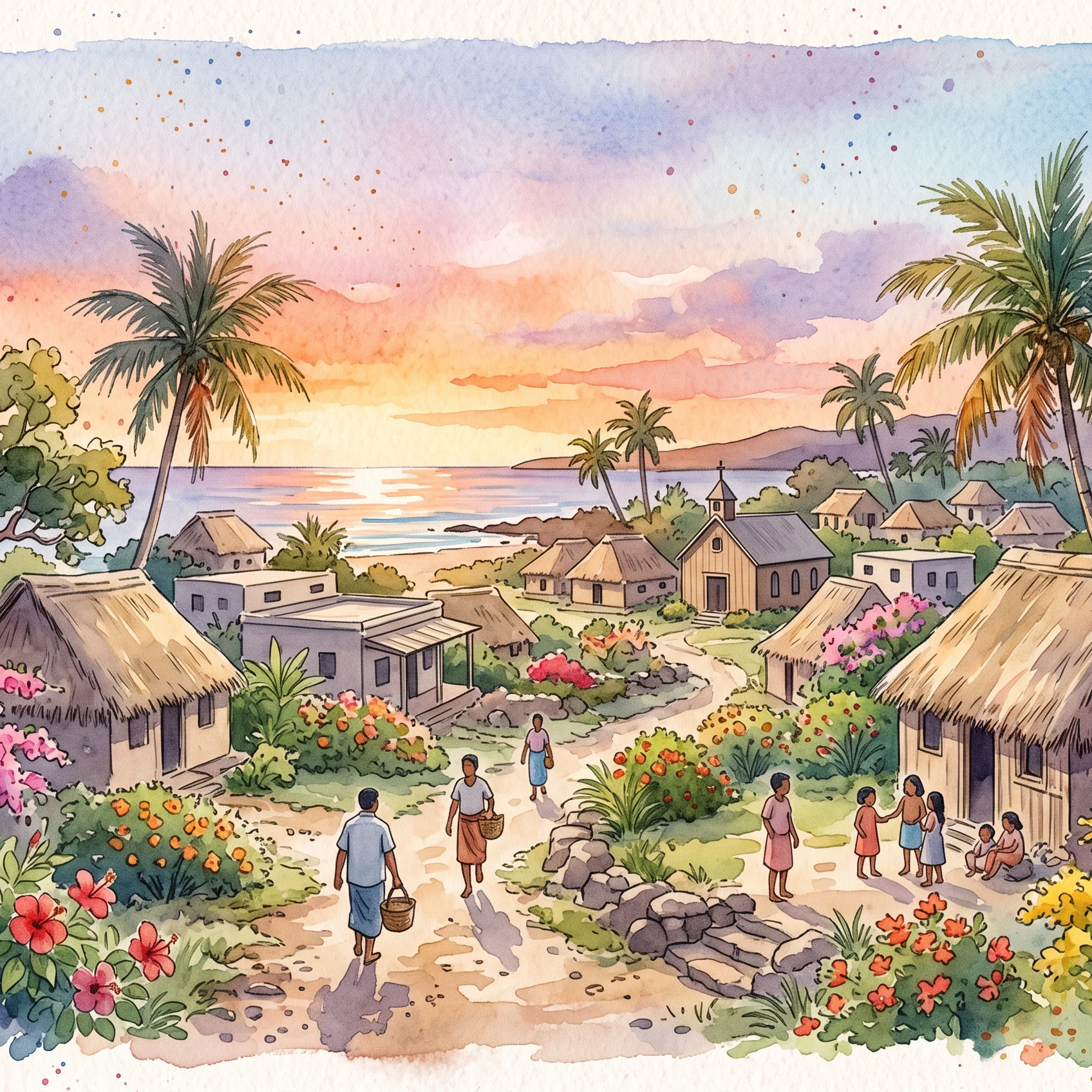 Golden Hour in an Island Paradise