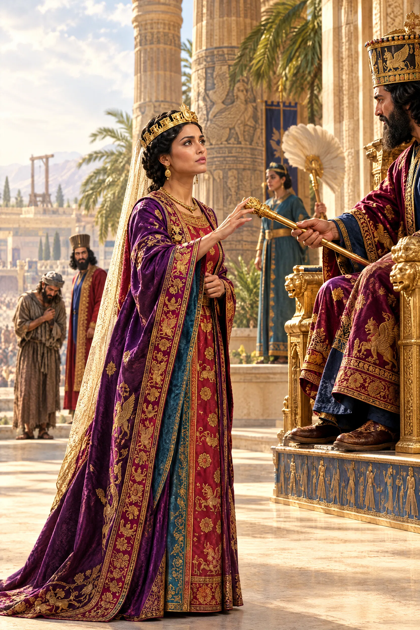 Esther Approaches King Ahasuerus and His Golden Sceptre
