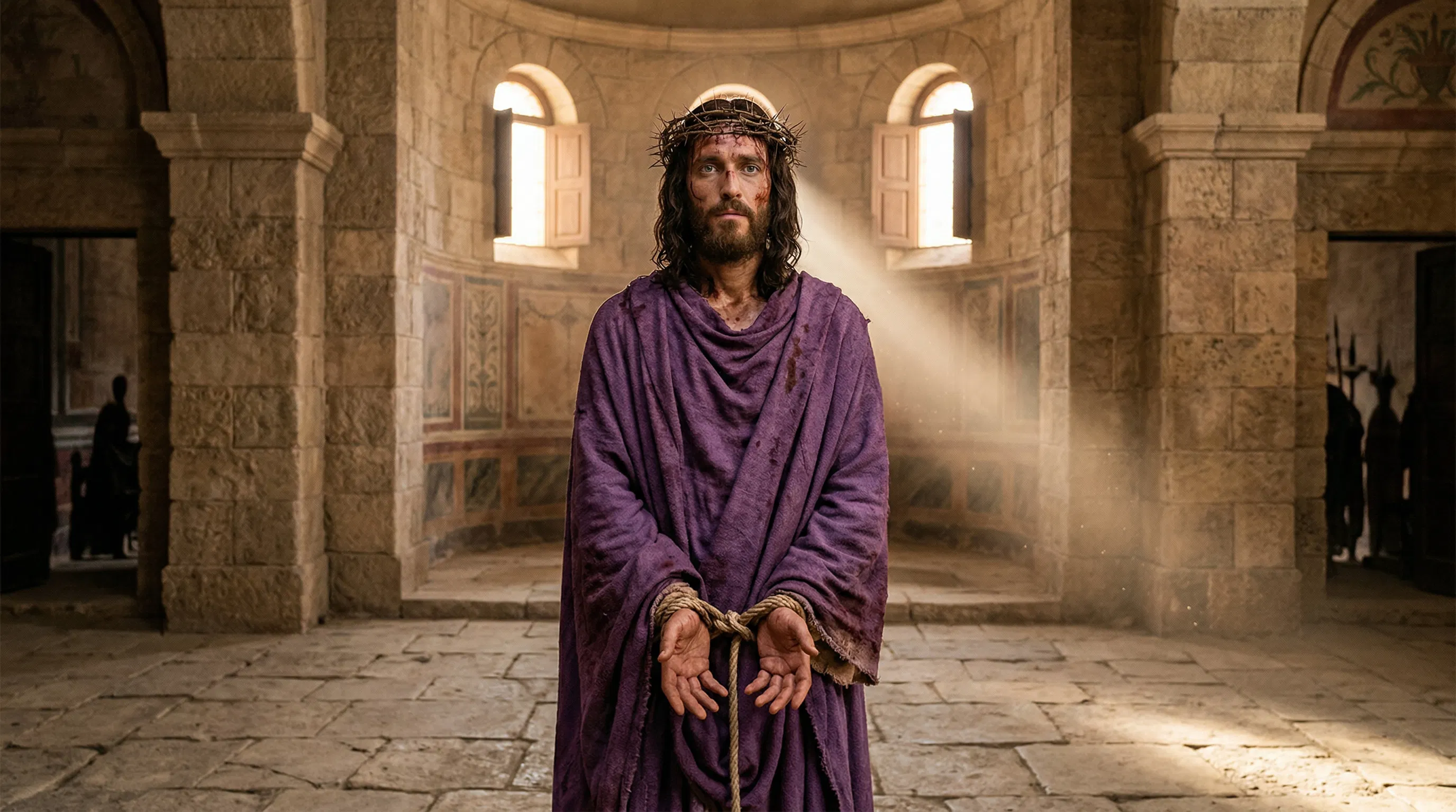 Jesus Bound in Pilate's Judgment Hall