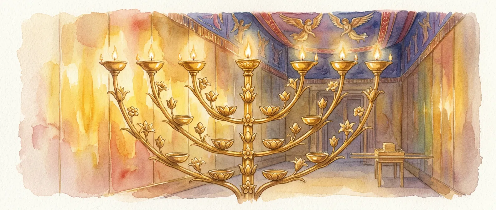 The Golden Lampstand in the Sanctuary