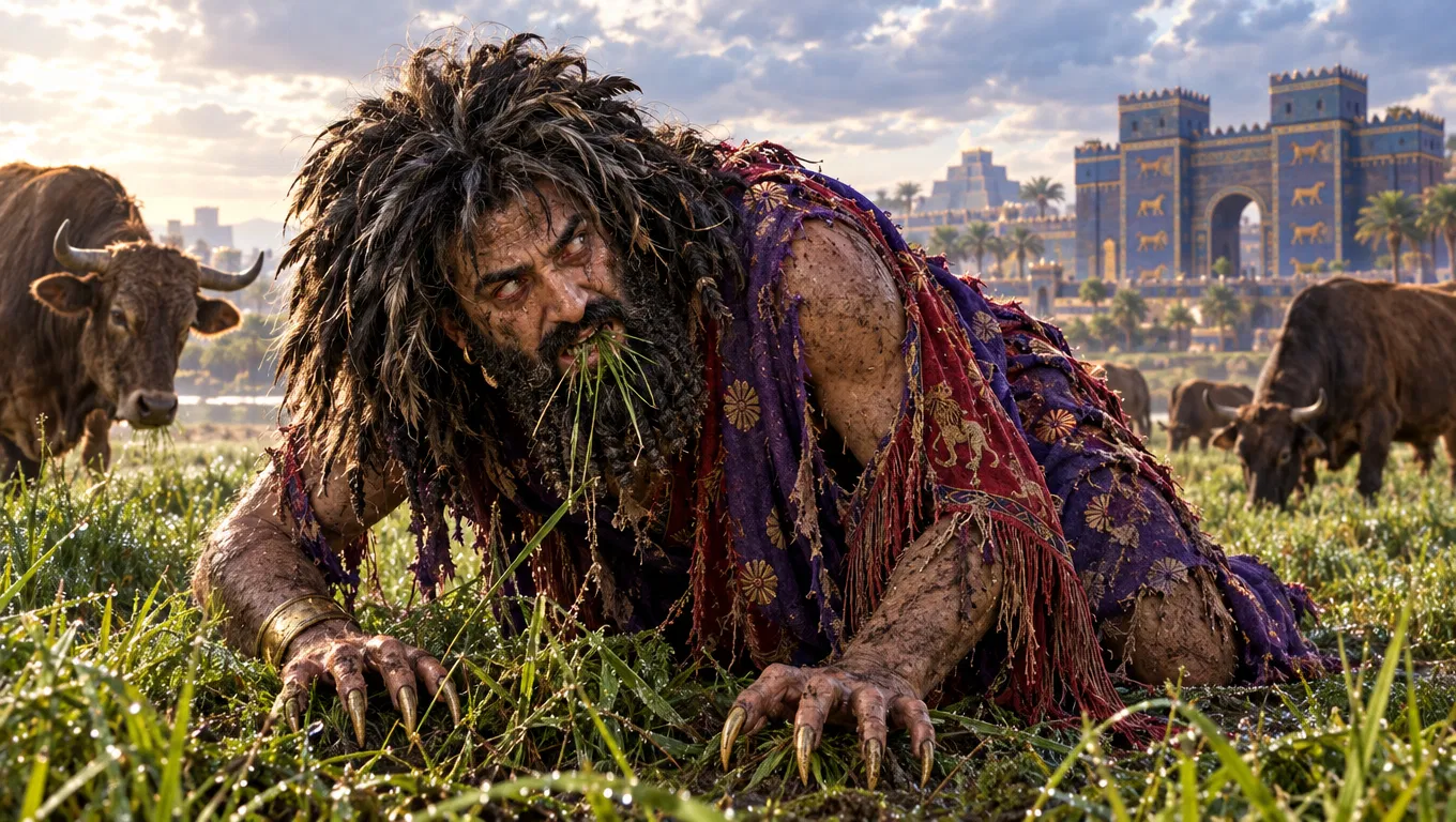 Nebuchadnezzar Eating Grass in the Field