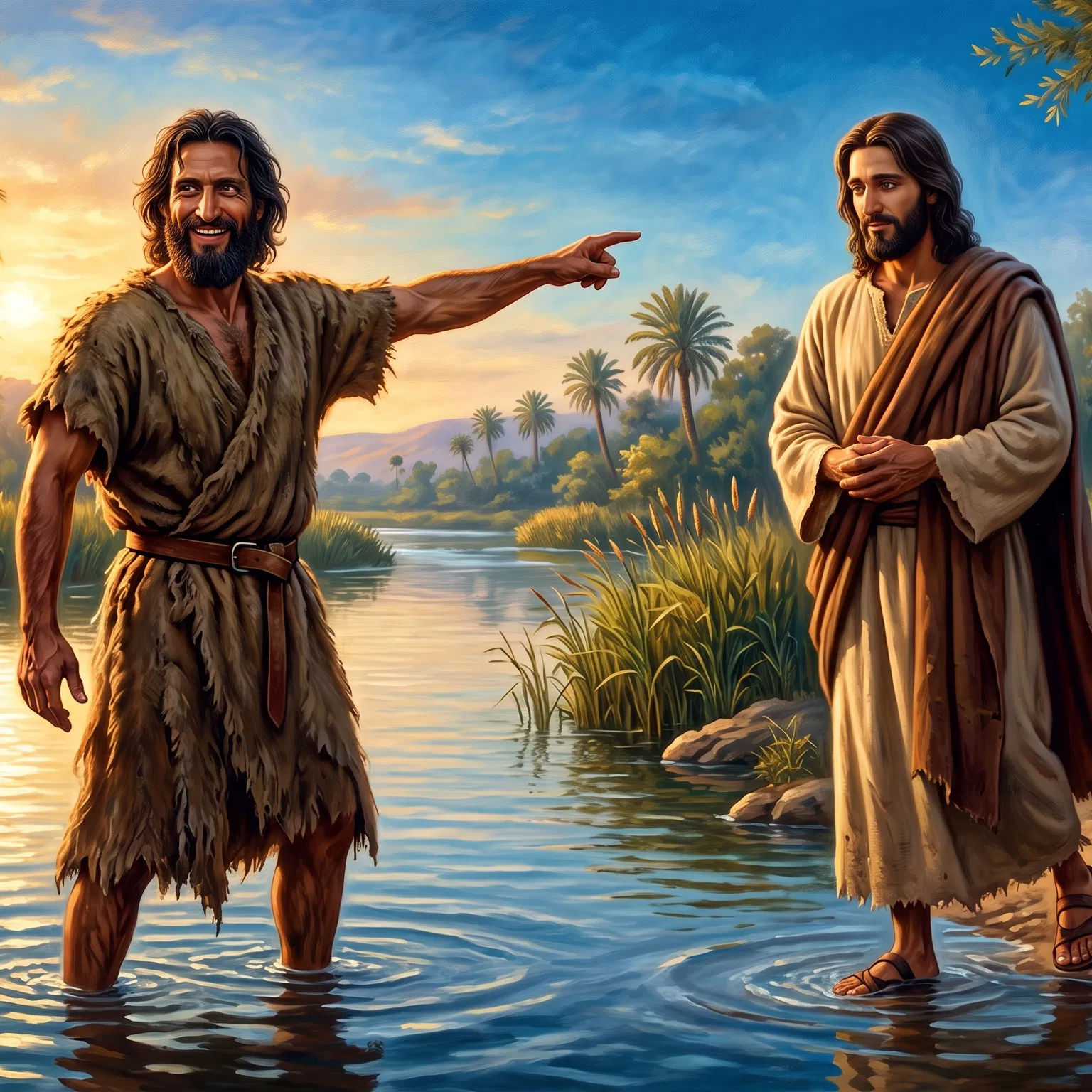 John the Baptist Points Out Jesus at the Jordan