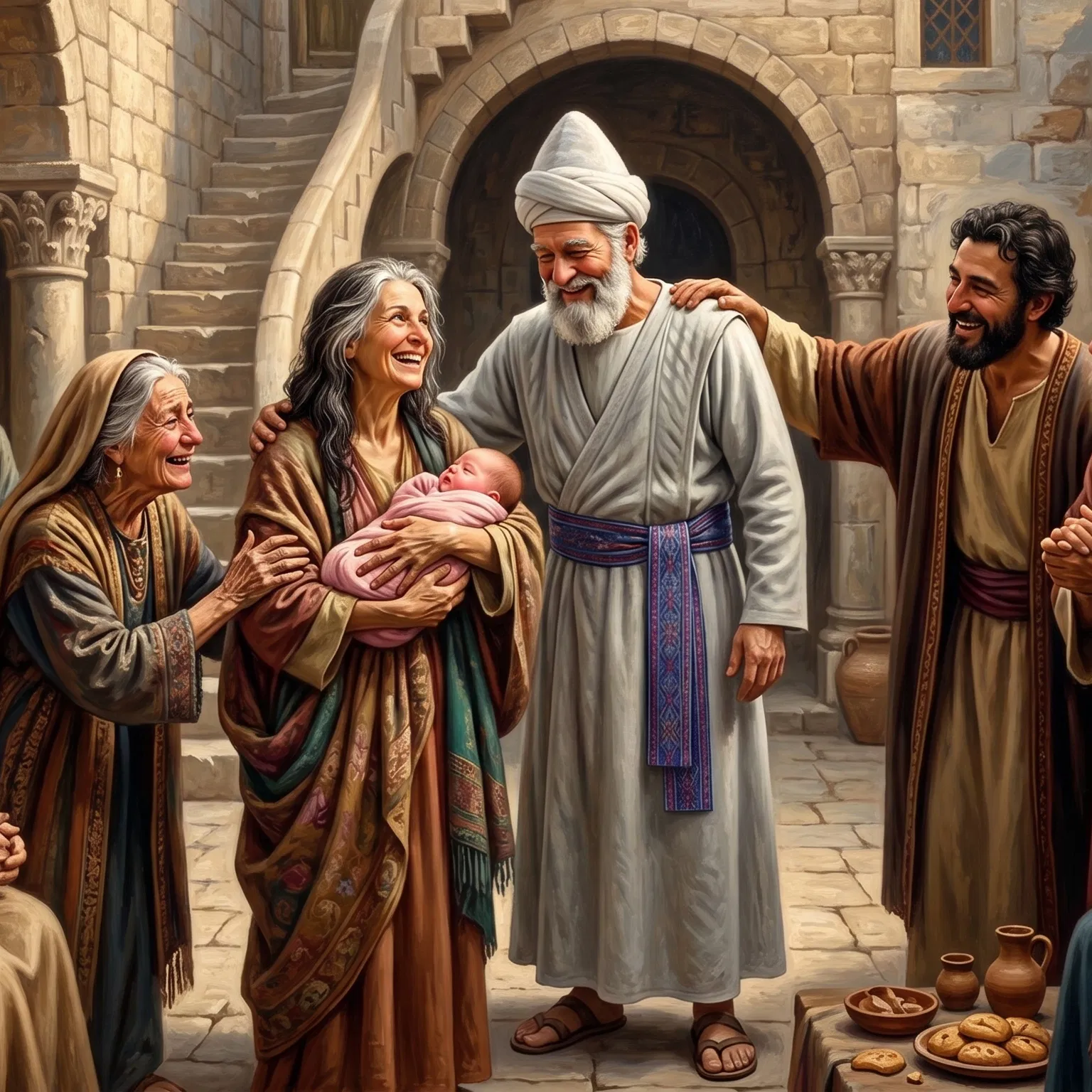 Elisabeth's Neighbours Rejoice at John's Birth