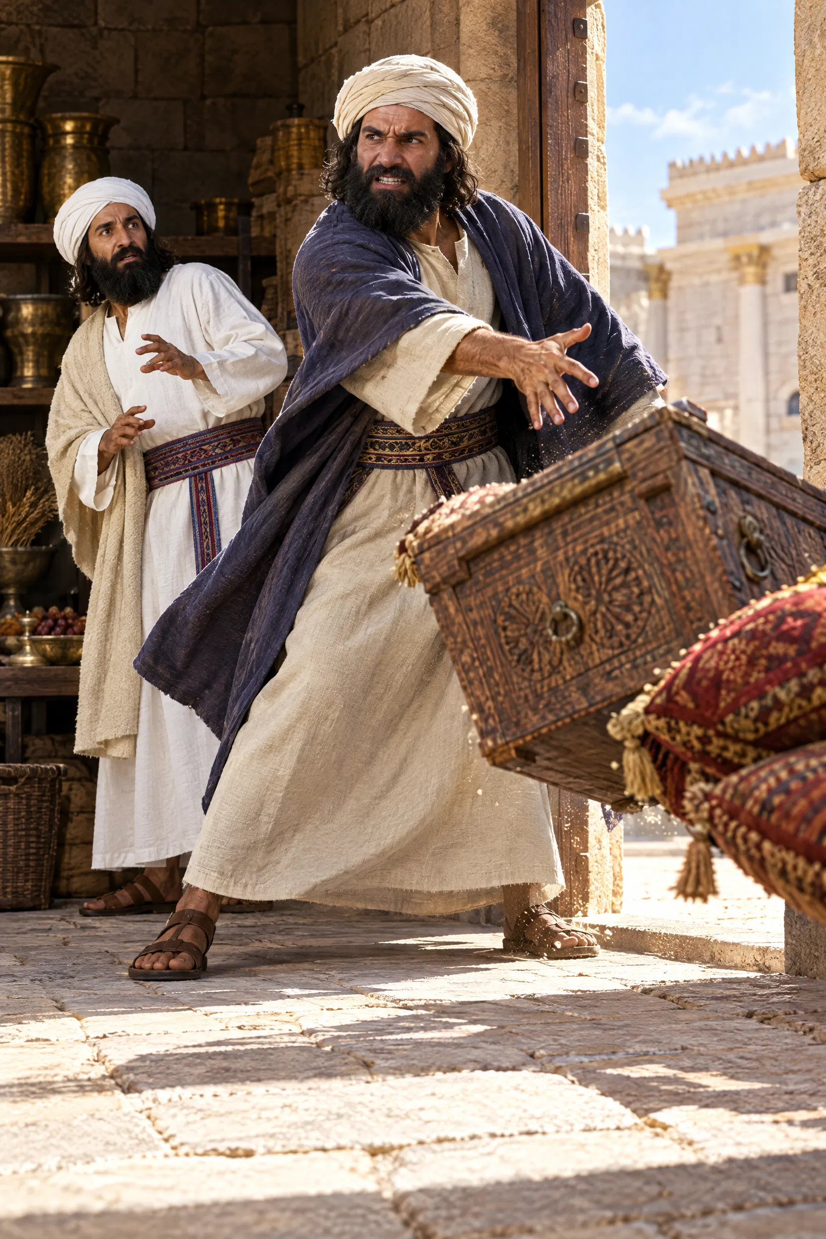 Nehemiah Throws Tobiah's Goods Out