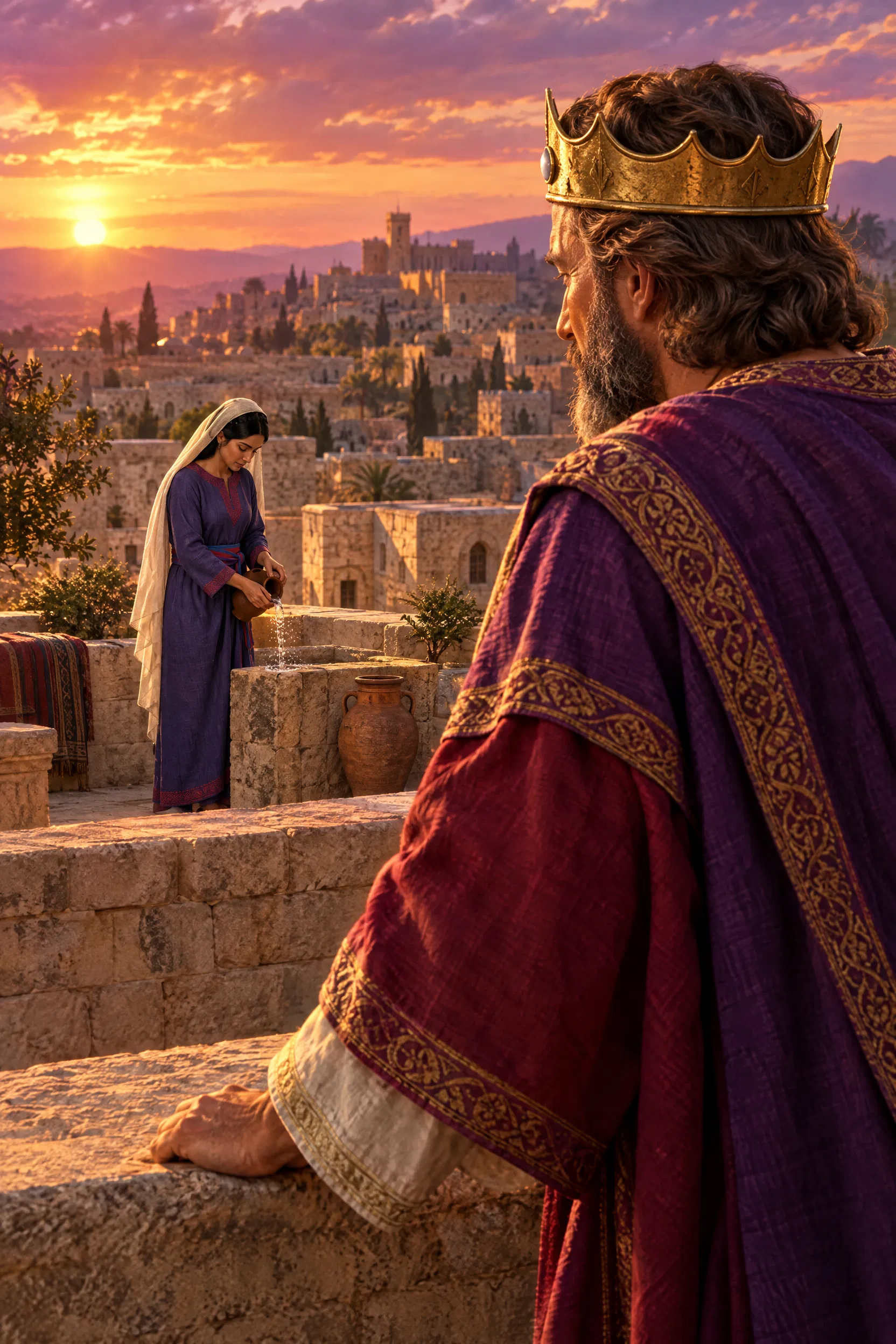 David Watches Bathsheba from the Palace Roof