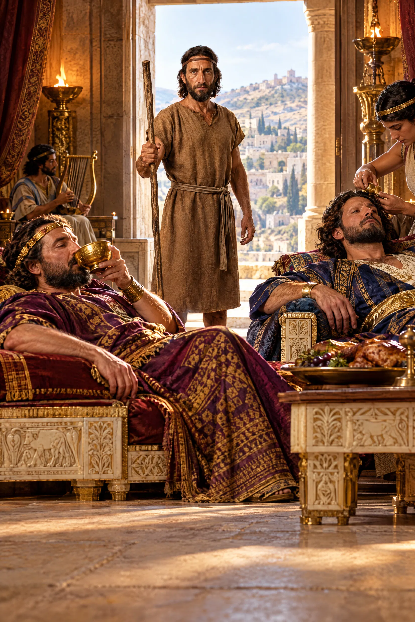 Amos Warns the Nobles on Ivory Couches