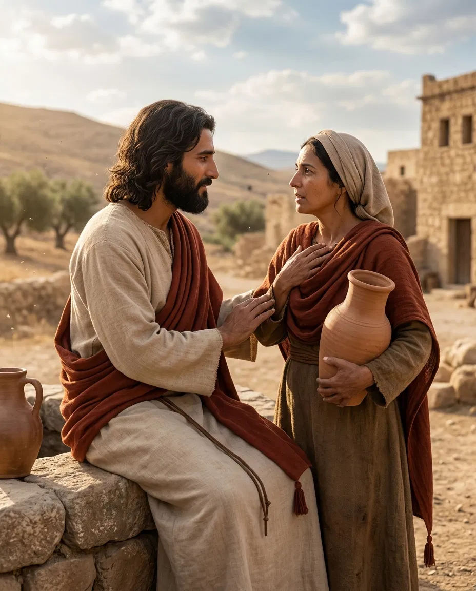 Jesus Speaks With the Samaritan Woman at the Well