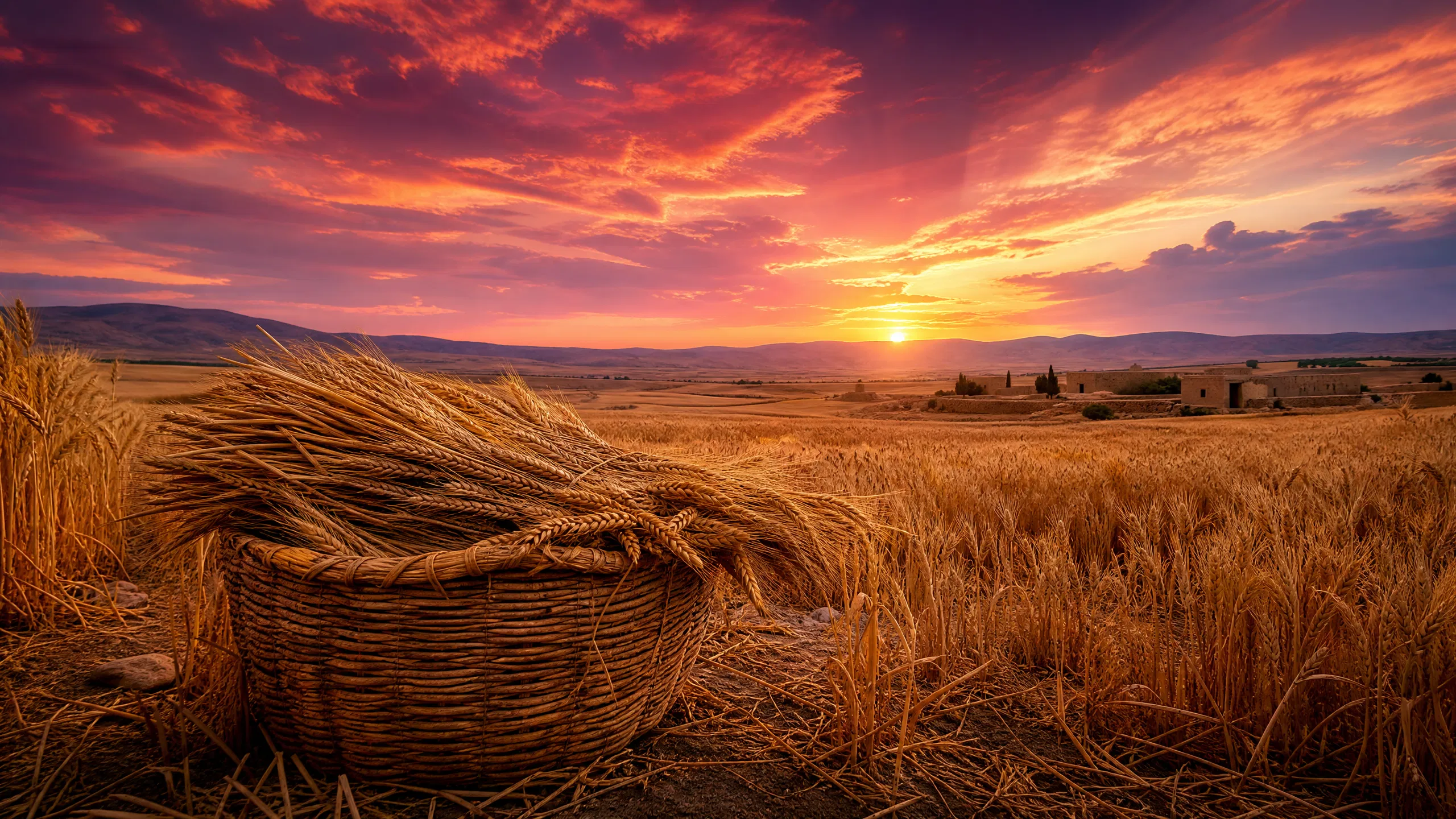 The Golden Harvest at Twilight