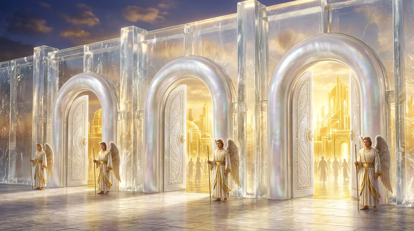 Pearl Gates and Angels of the Holy City