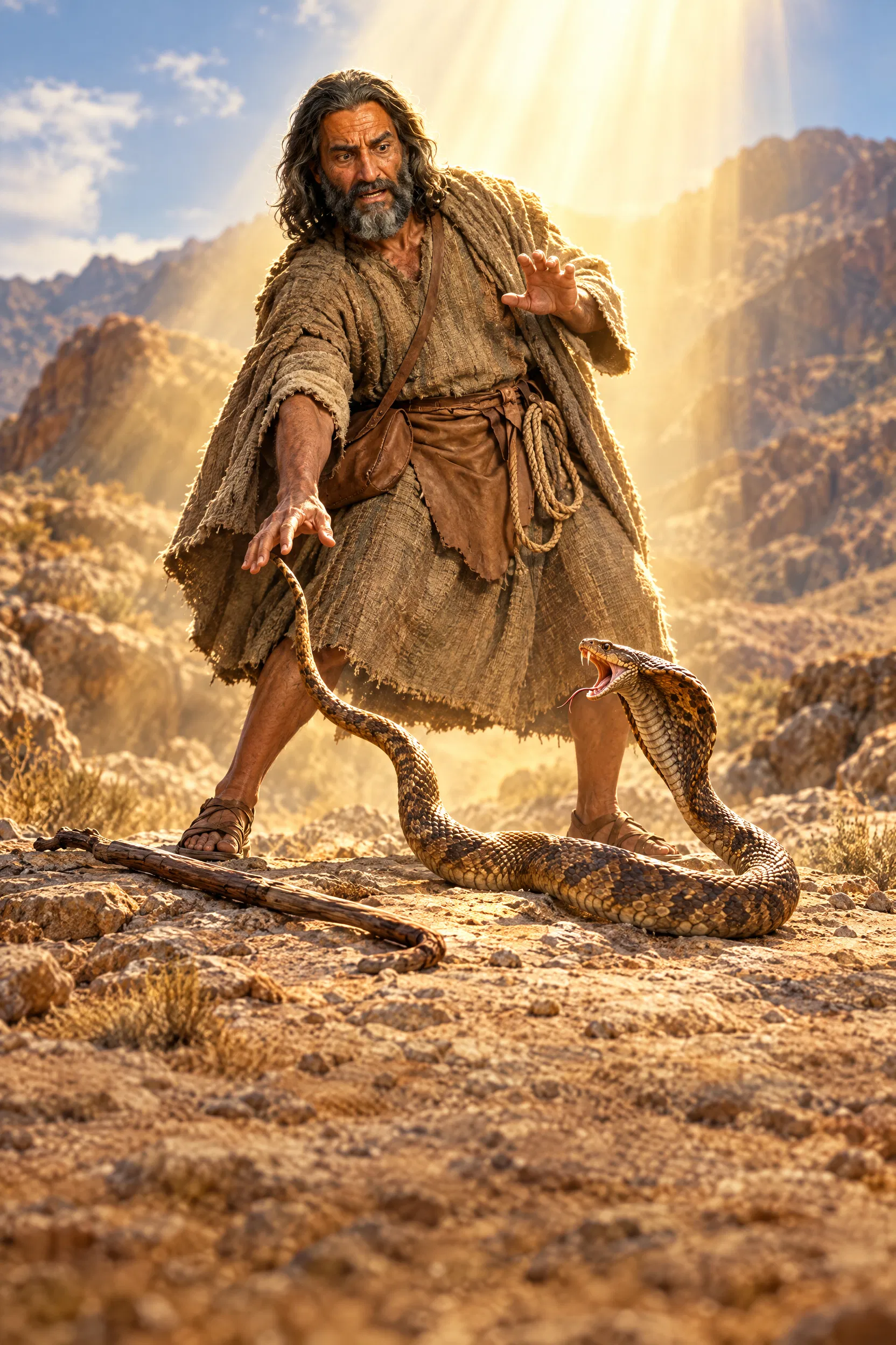 Moses Takes the Serpent by the Tail