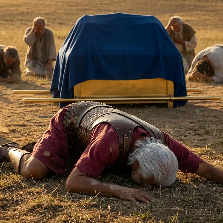 Joshua and the Elders Fall Before the Ark