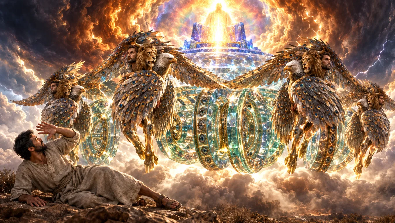 Ezekiel Sees the Throne and Living Creatures