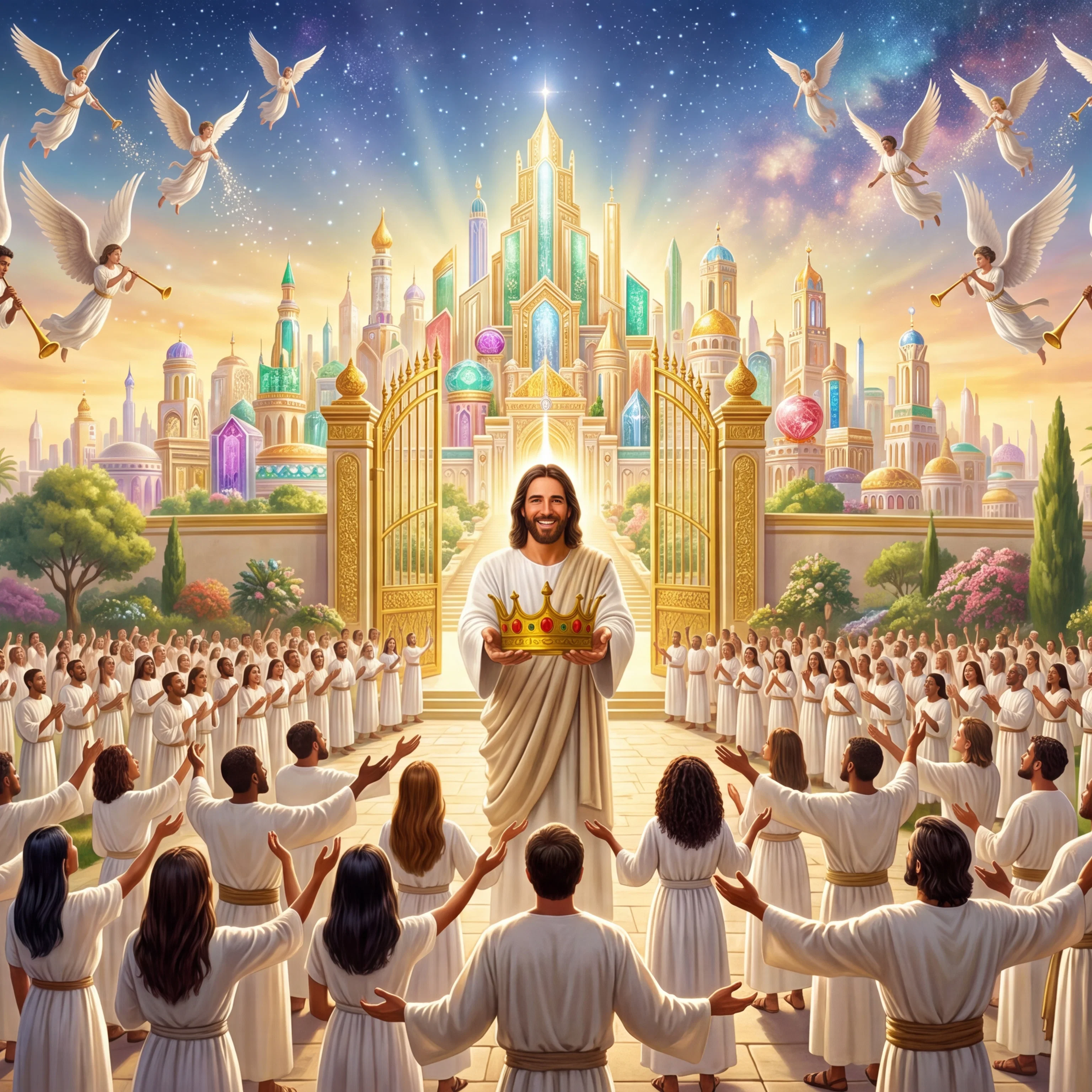 The Redeemed Entering the Heavenly City