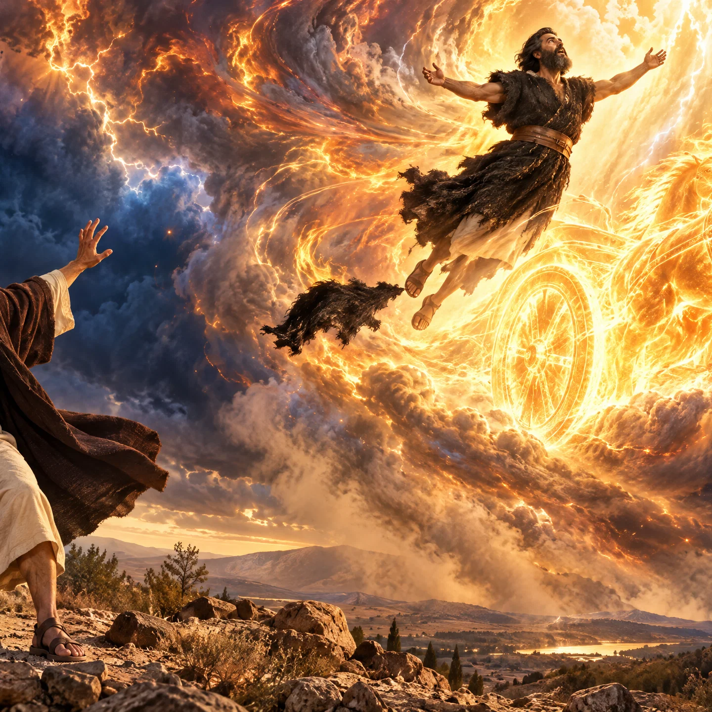The Prophet Ascends in Chariots of Fire