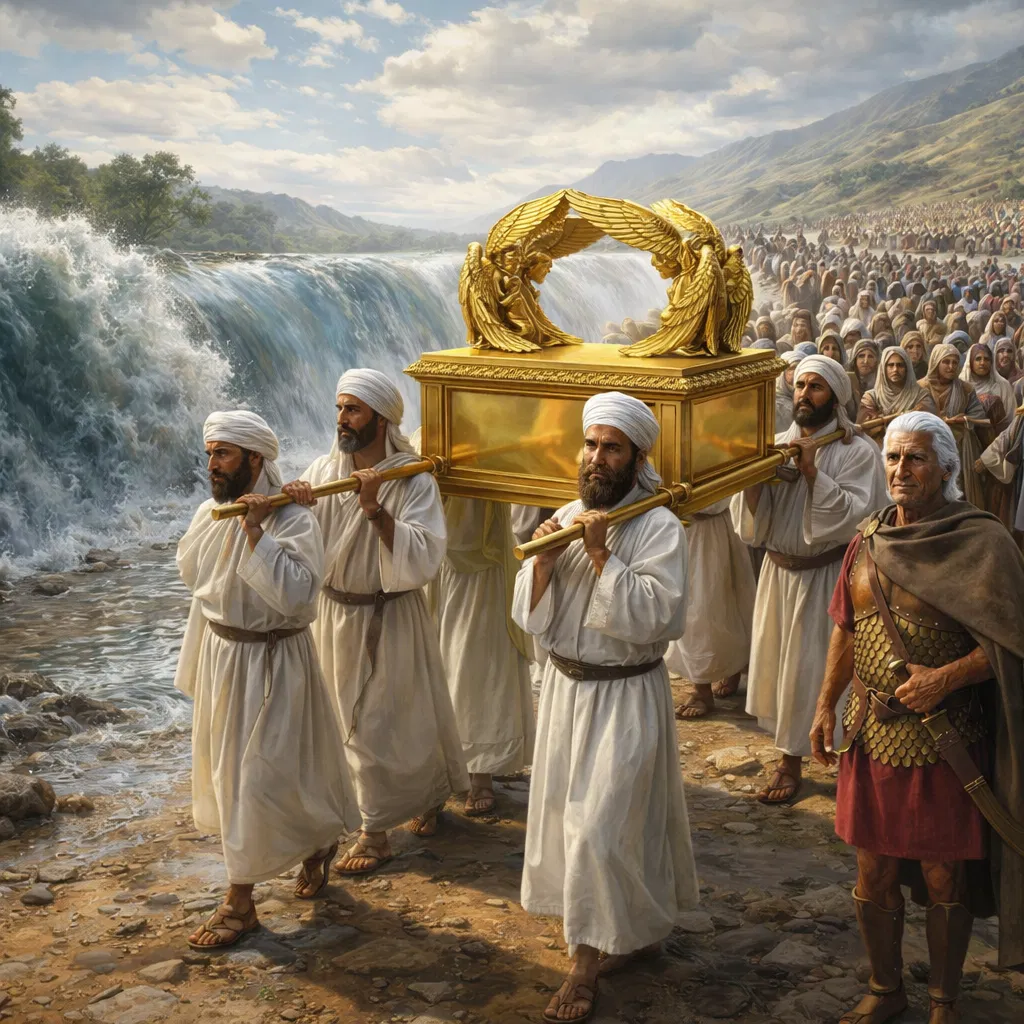 Priests Carry the Ark Across the Jordan